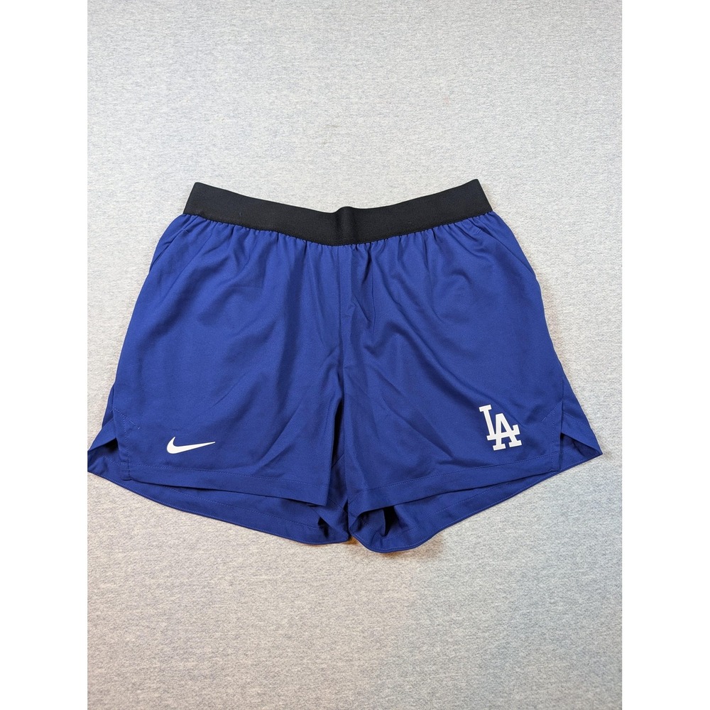 Nike Shorts Womens Medium Blue LA Dodgers Dri-FIT MLB Authentic Collection